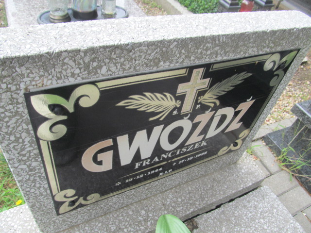 Franciszek Gwóźdź 1944 Piekary Śląskie - Grobonet - Wyszukiwarka osób pochowanych